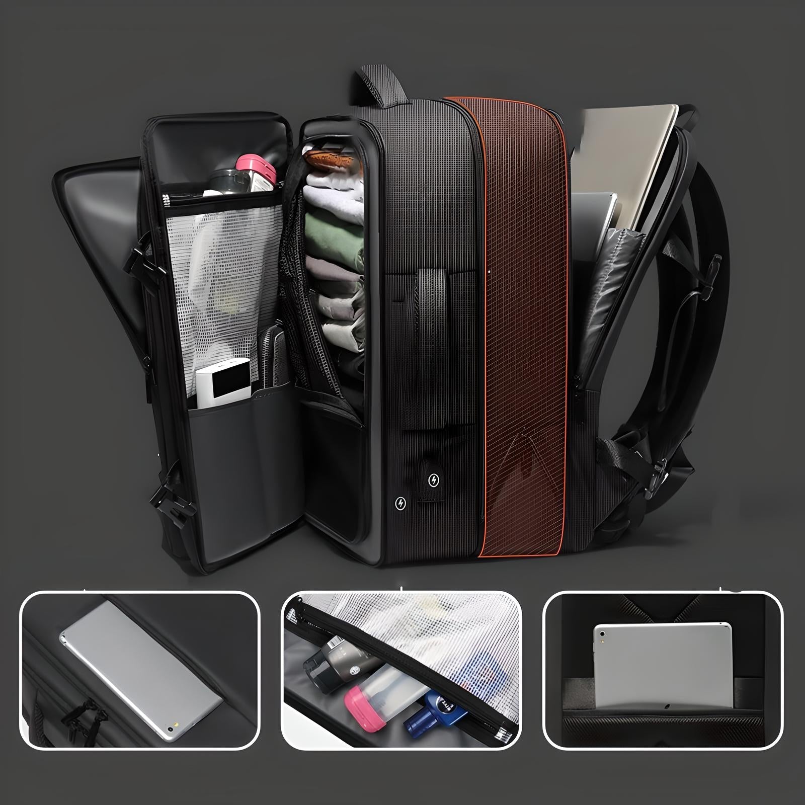 Genişleyebilen Kabin Boy Sırt Çantası