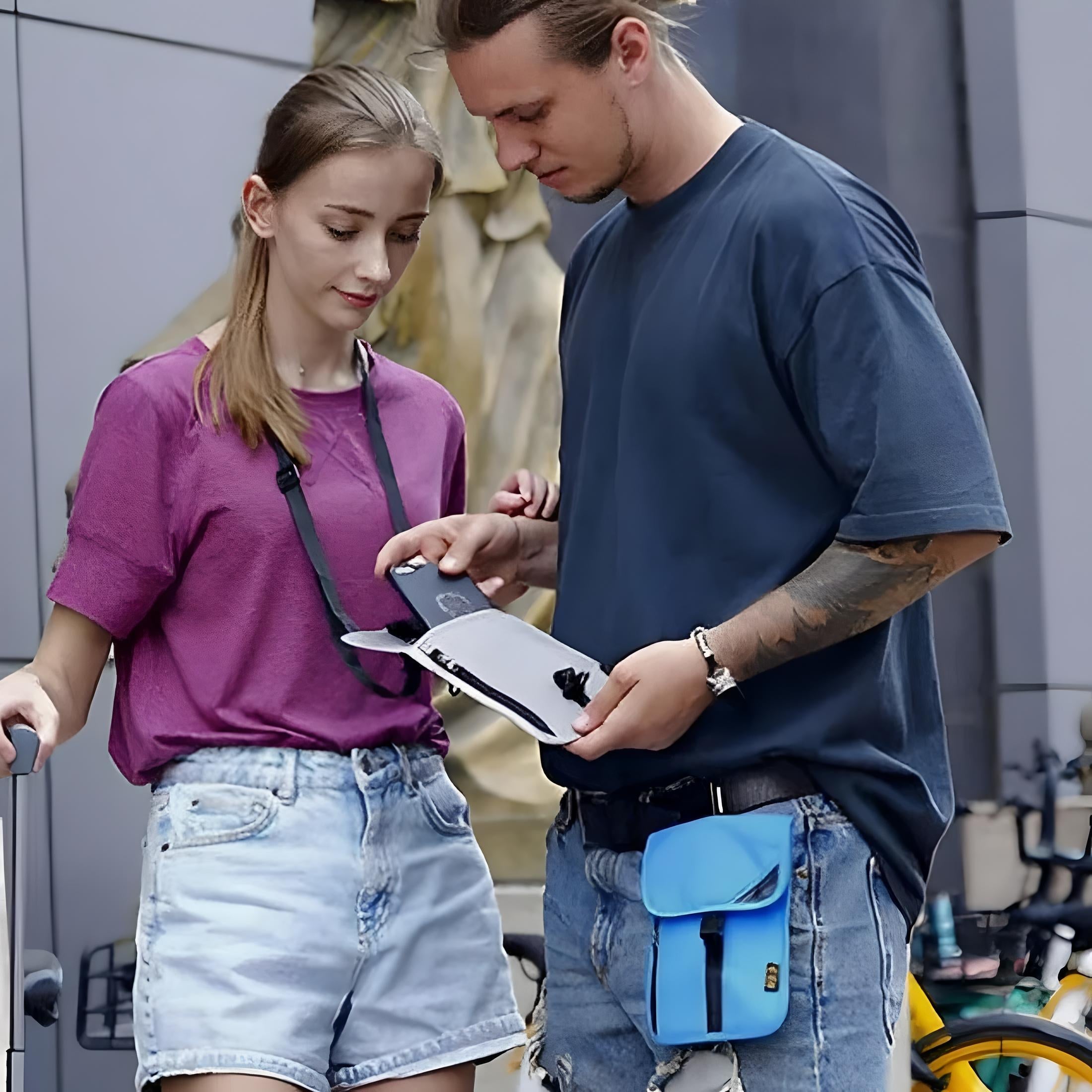 RFID Korumalı Hırsızlık Önleyici Seyahat Cüzdanı