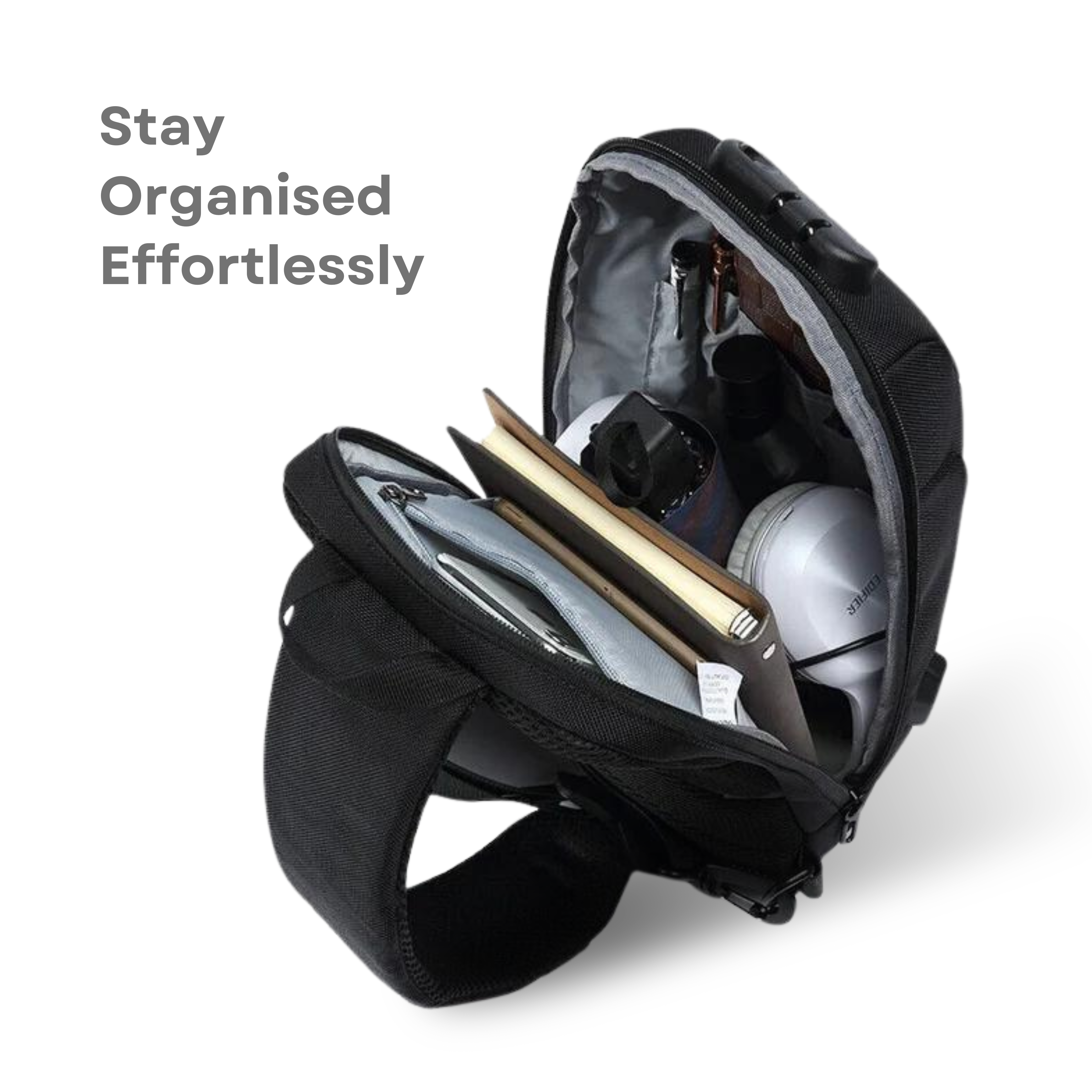 Hırsızlık Önleyici Çapraz Askılı Şarj Çantası